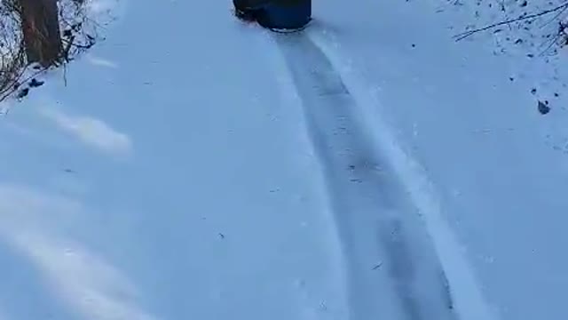 Korean sledding