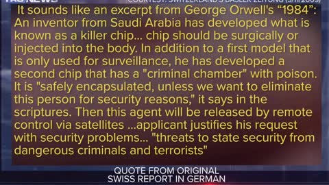 TrueNews reports Saudi Arrabia speaking about a killer chip inplant