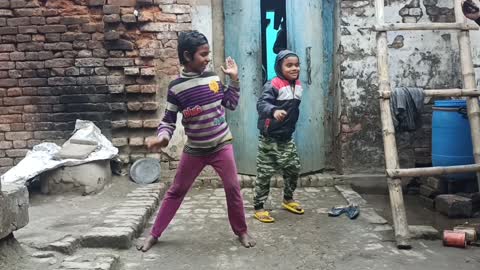 Indian children home dance intelligent child