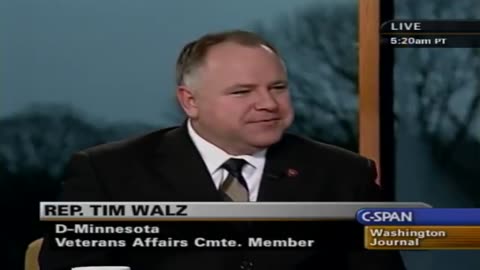 In 2007, @Tim_Walz talked to C-SPAN about his military service: "I spent 24
