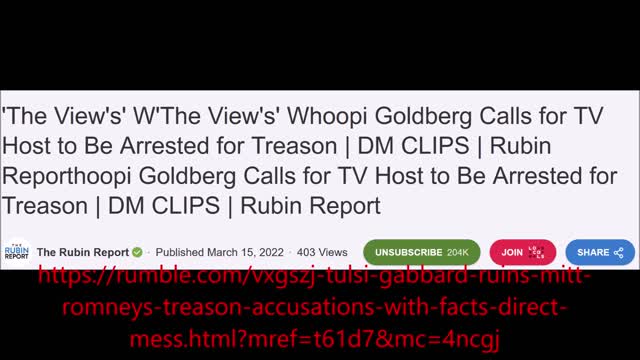 Rubin Report The View Tulsi Gabbert Mitt Romney