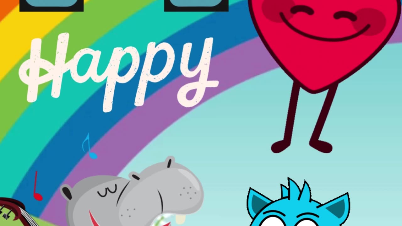 H is for Happy Hippo.