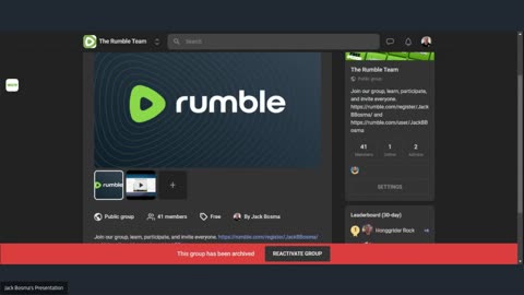 The Rumble Team On Skool-Should I reactivate the Skool platform?