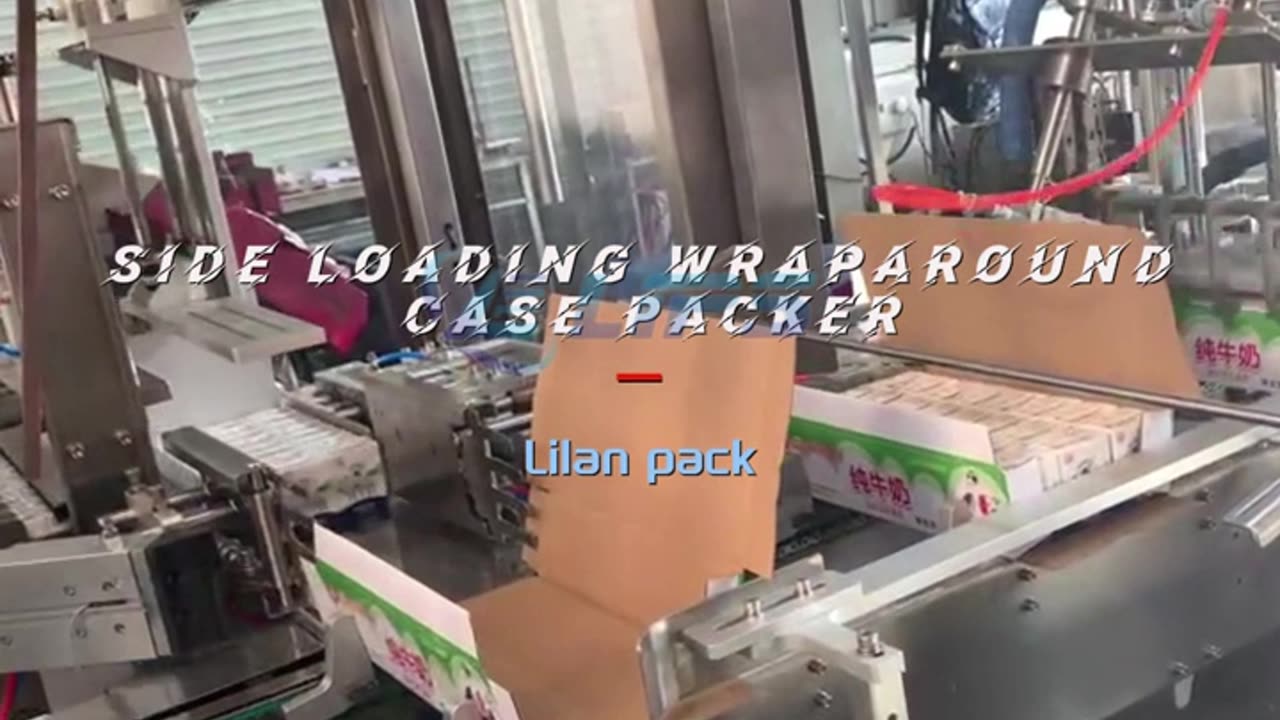 Side loading wraparound case packer #packer#foryou#robot#machine#industrial