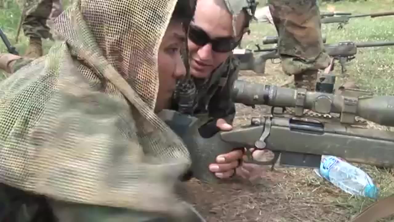 Marine Recon and Scout Snipers Train Marksmanship with Thai and Korean Special Forces