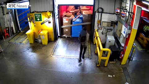 Illegal immigrants who hid in a truck from France escape into Ireland.