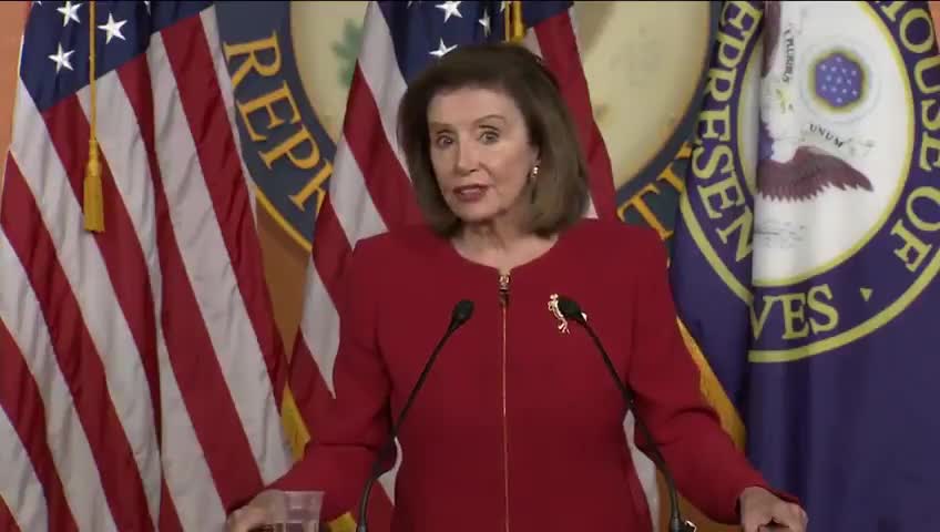 Pelosi: "We owe it to our children to pass on a planet in a very responsible way."