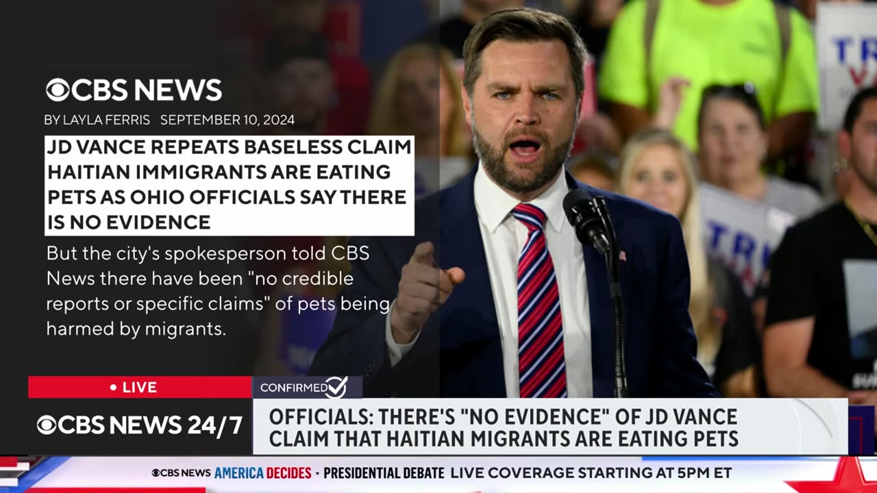 JD Vance claims on Ohio's Haitian immigrants eating pets debunked