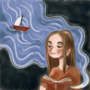 Drawing book illustration