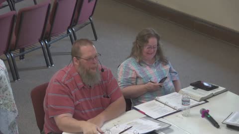 Wednesday Evening Bible Study 6.1.22