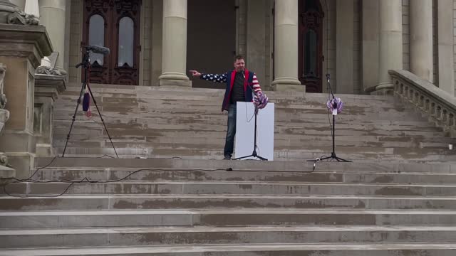 John Paul of GOUSA Speaking in Lansing, Michigan