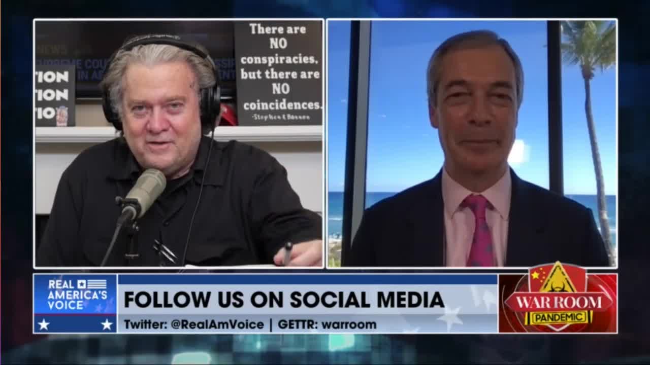 Nigel Farage On His One On One Exclusive With President Trump