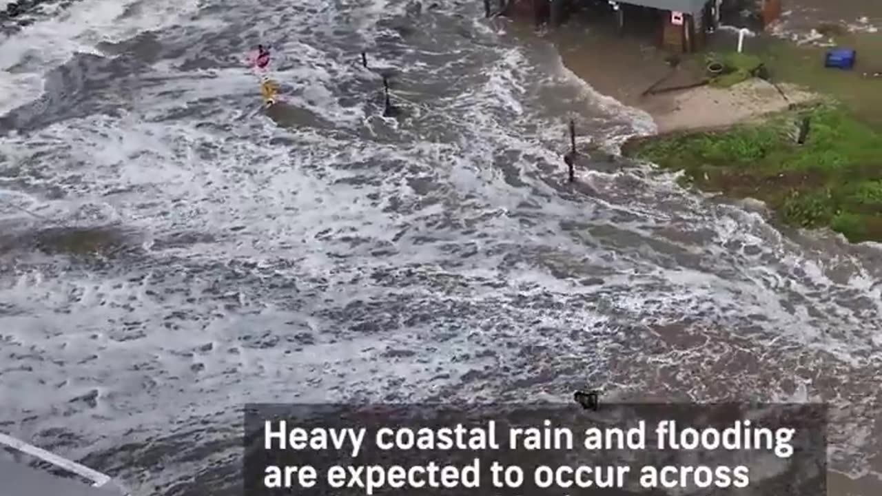 Coastal flooding in Texas, with 3-4 foot storm surge.