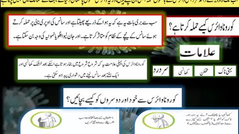 COVID 19 Poster Urdu