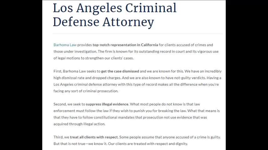 Los Angeles Criminal Defense Attorney