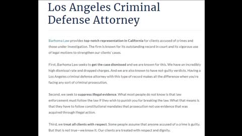 Los Angeles Criminal Defense Attorney