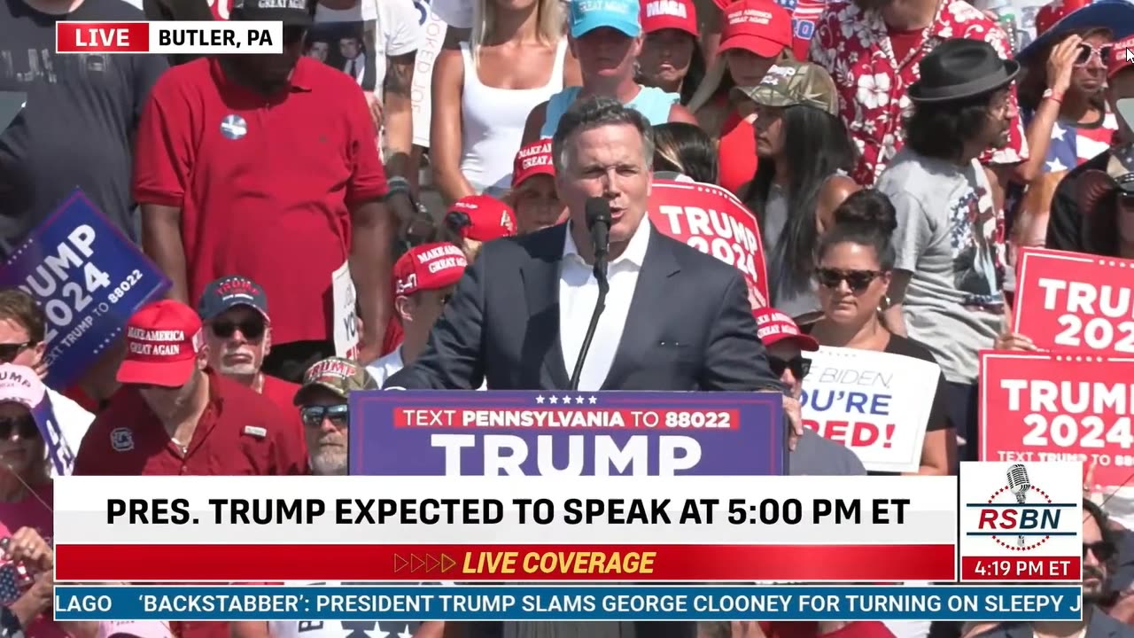 MAGA Rally in Butler, PA: Preprogram Part 2