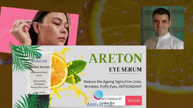 Areton Vitamin C + E Eye Contour Serum with retinol helps to treat puffy eyes