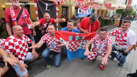 Nižnji Novgorod: Vatreni navijači Hrvatske u iščekivanju sutrašnje utakmice s Danskom