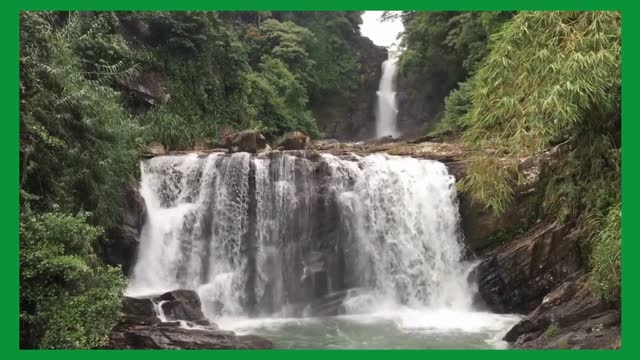 Beautiful waterfall in Nawalapitiya Sri lanka (Beauty face of Kadiyanlena waterfall)