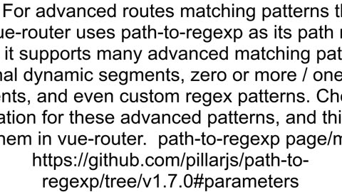 How to create and use an optional parameter in Vue Router