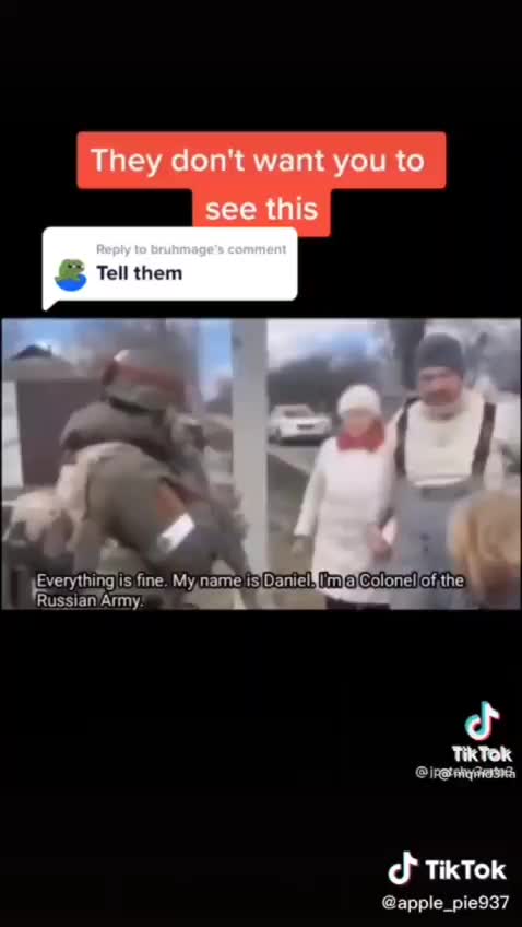 Russian Soldiers Talking To Ukraine Citizens