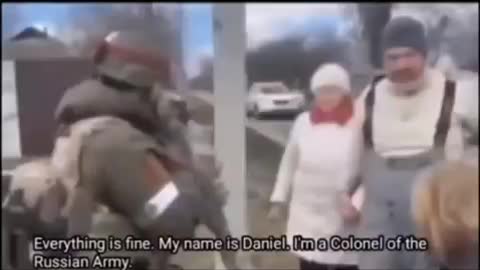 Russian Soldiers Talking To Ukraine Citizens