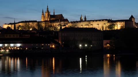 Castle lights in Prague