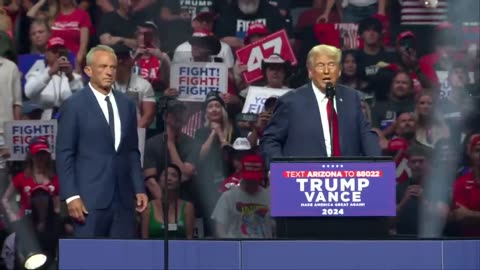 RFK Jr speaks at the Trump rally in AZ