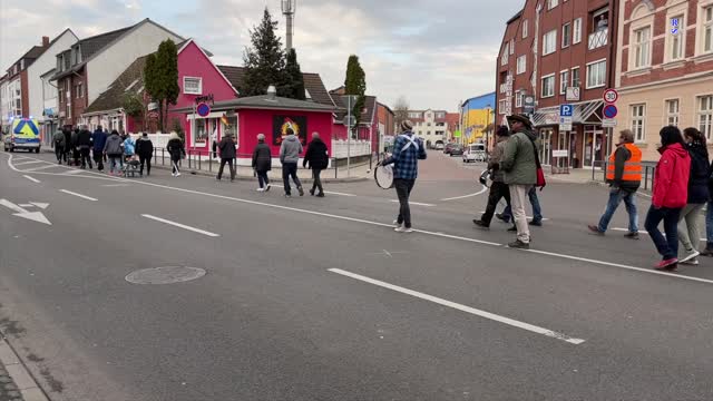 Demmin: Der Demonstrationszug durch Demmin 14-04-2022