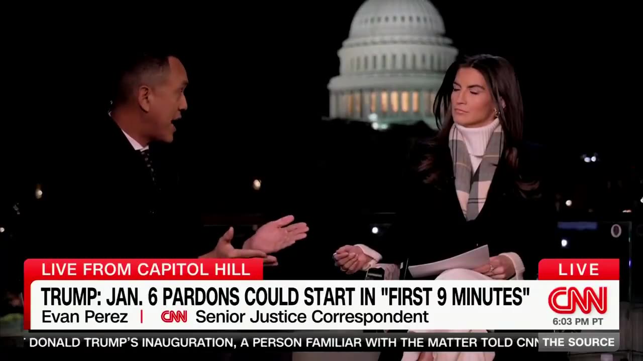 CNN’s Kaitlan Collin, Trump could pardon January 6ers in a matter of minutes.