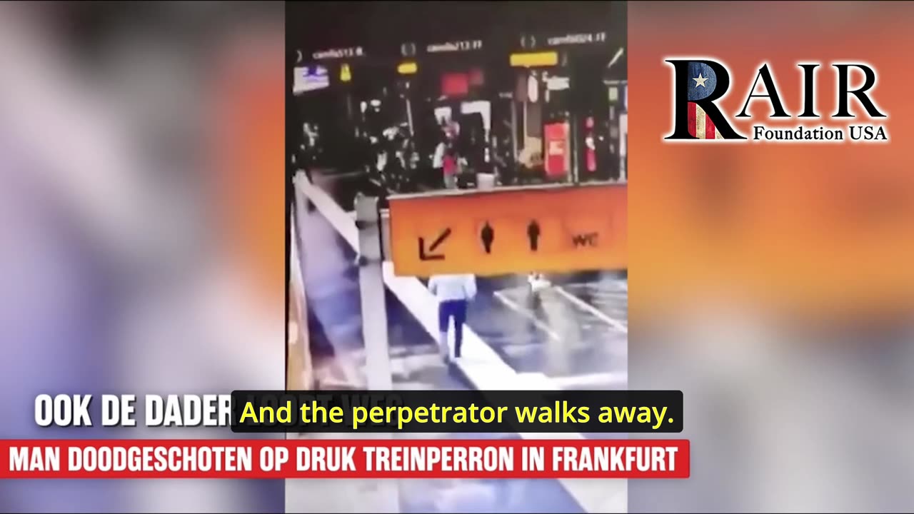 Man shot at train station Frankfurt Germany