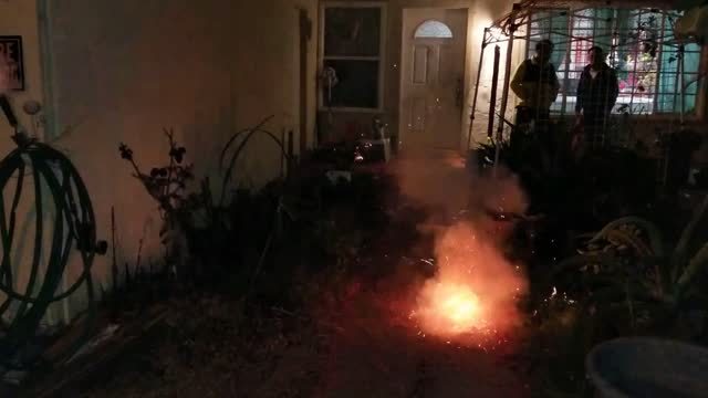 Vietnamese New Year Firecrackers. Đốt pháo Tết Việt Nam Feb-14-2021.