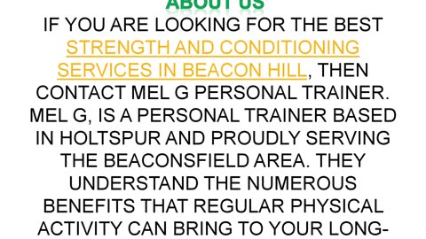 Best Strength and Conditioning Services in Beacon Hill