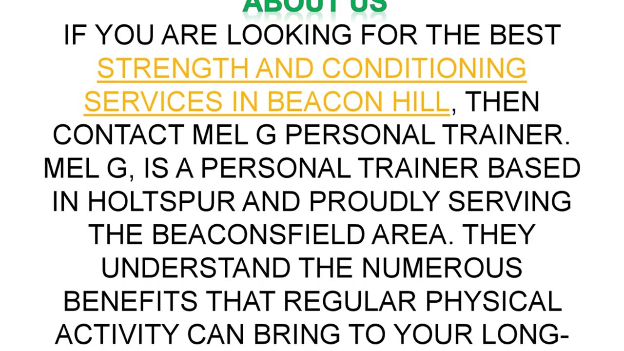 Best Strength and Conditioning Services in Beacon Hill