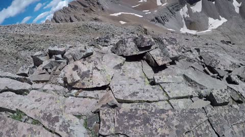 El Diente / Mt Wilson Traverse - Past Organ Pipes Below Ridge