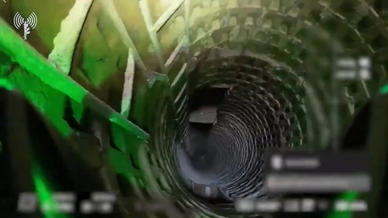 IDF Footage of a Decent into Hamas Tunnels