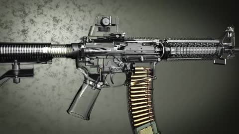 A Glass AR-15_ 3D Animation ( 720 X 1280 )