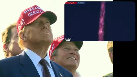 President Trump Watches As SpaceX Rocket Lifts Off