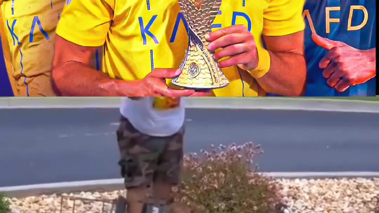 Cristiano won the would cup😃😃