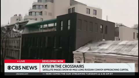 Russian convoy closing in on Kyiv after missile strikes cause devastation in Kha