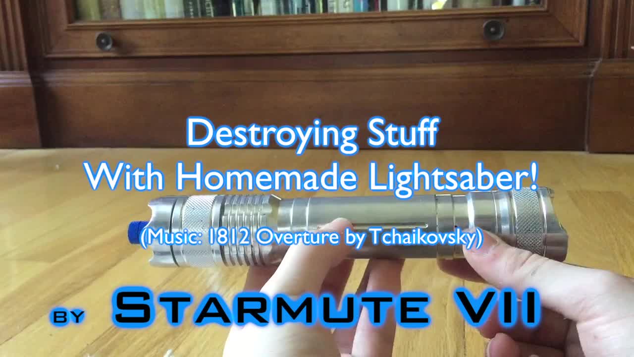 This Guy Destroys Stuff With A Homemade Lightsaber