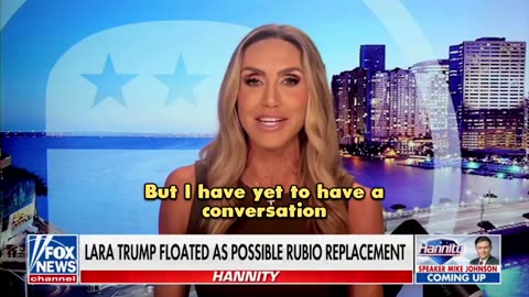 Lara Trump is ready to replace Marco Rubio in the Senate