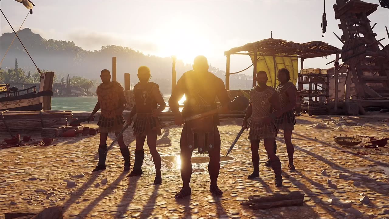 This business is all about the flashy walk. Assassin's creed odyssey.