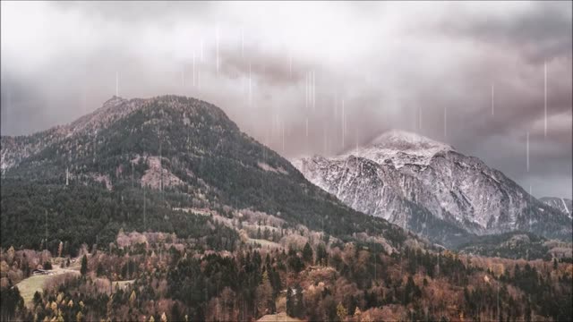 Mountain rain and thunderstorm sleep sounds