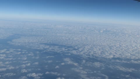 Overlooking the sky taken from an airplane