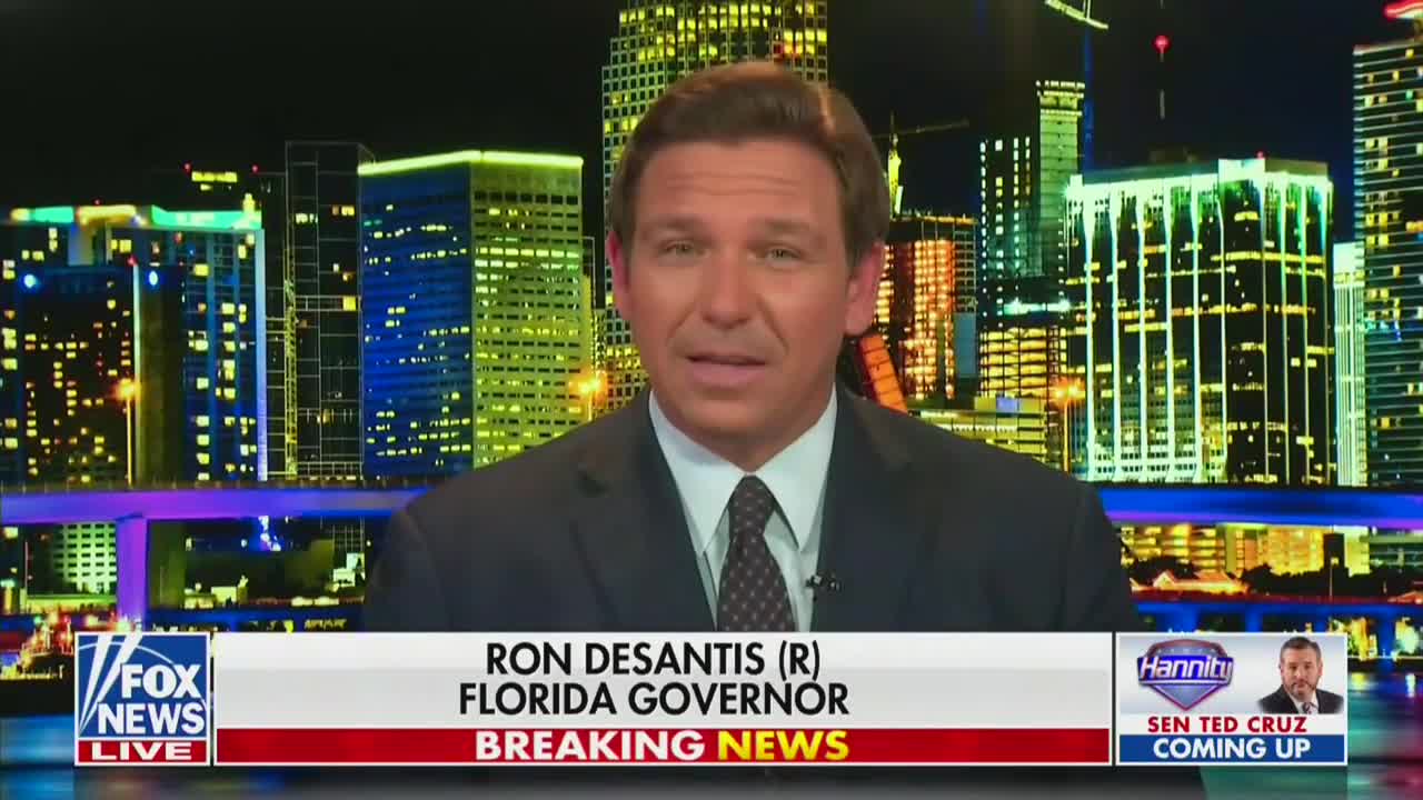 Ron DeSantis on Hannity Talks Big Tech