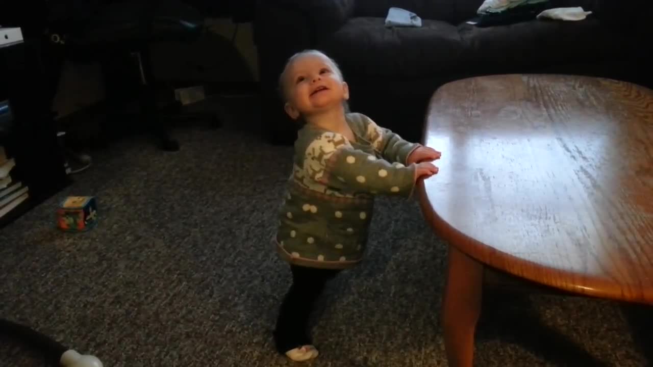 Haley Dancing for the 1st time