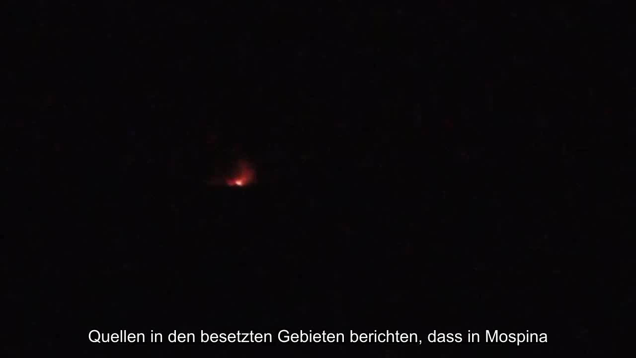 Quellen aus den besetzten Gebieten berichten, dass in Mospina, östlich von Donezk, ein Munitionsdep