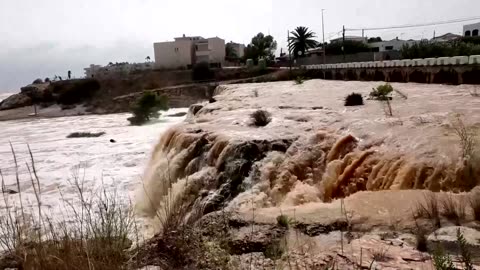 Torrential rain sweeps across Spain